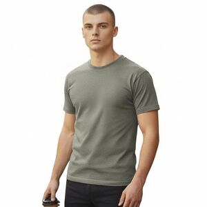 NEW Bronson Tubular T-Shirt Men Small Heathered Gray Short Sleeve Thick Heavy